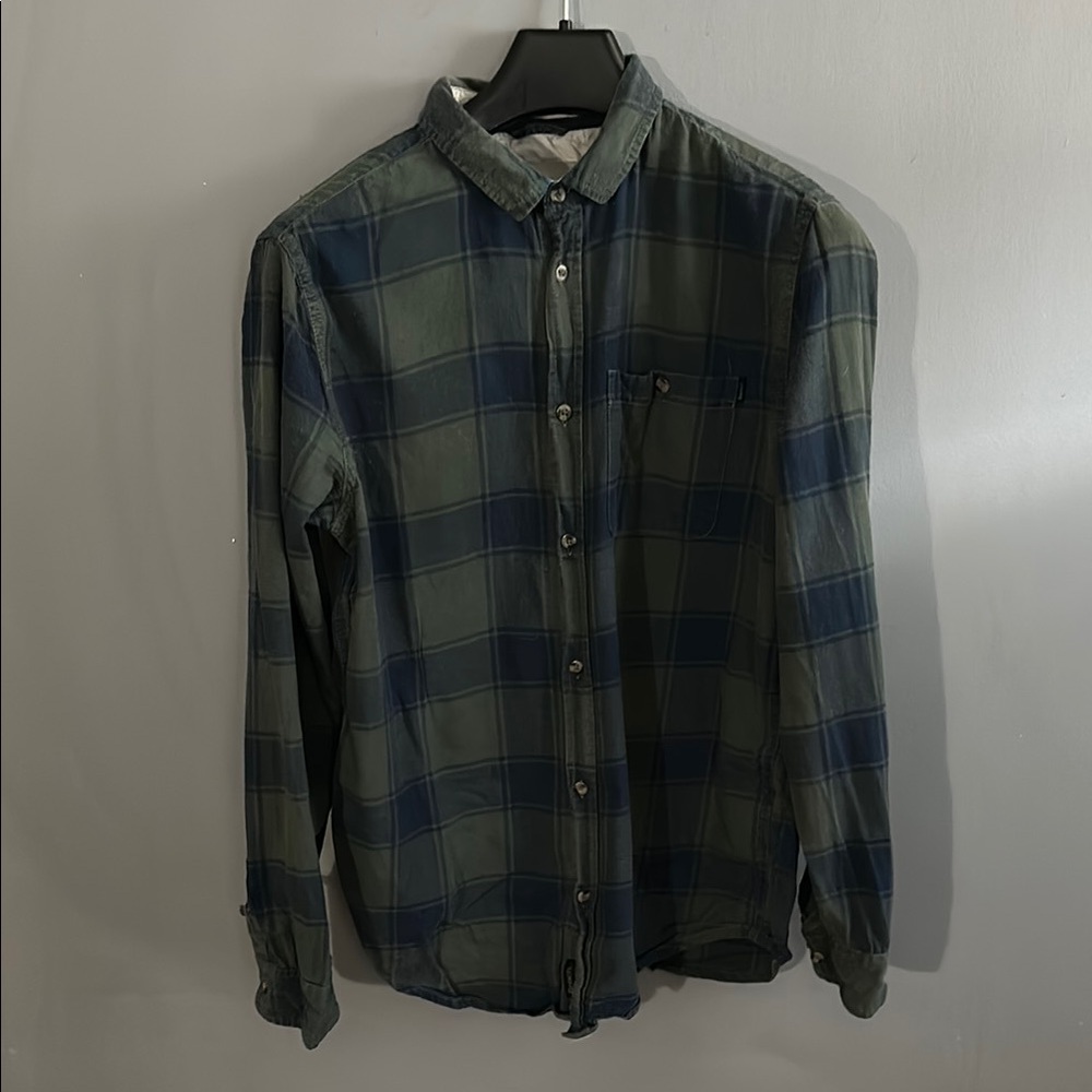 Bench Green and Blue Casual Button Down Shirt